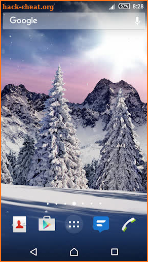 Christmas Snowfall Live Wallpaper FREE screenshot