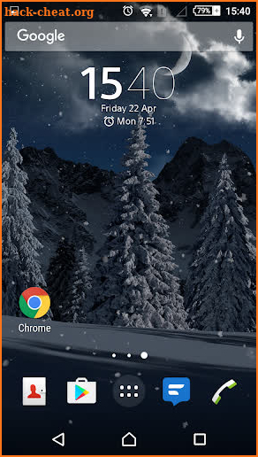 Christmas Snowfall Live Wallpaper FREE screenshot