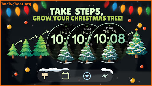 Christmas Steps watch face screenshot