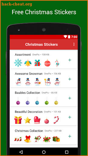 Christmas Sticker Packs - WAStickerApps screenshot