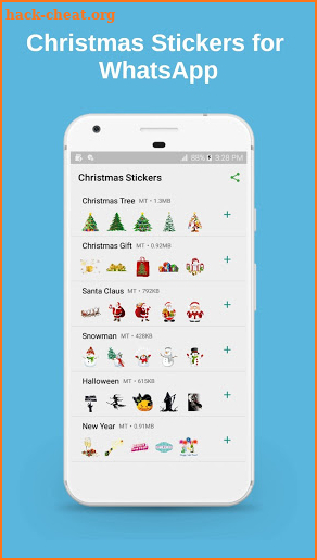 Christmas Stickers for WhatsApp, WAStickerApps screenshot