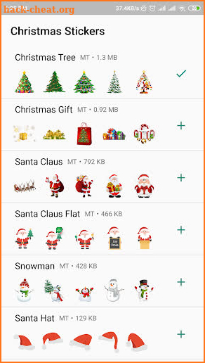 Christmas Stickers Pack WAStickerApps screenshot