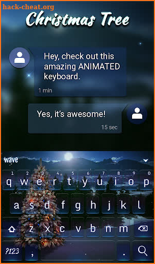 Christmas Tree Keyboard + Live Wallpaper screenshot