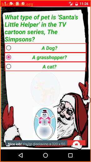 Christmas Trivia Game screenshot