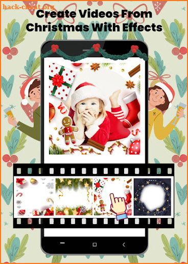 Christmas video maker with song screenshot