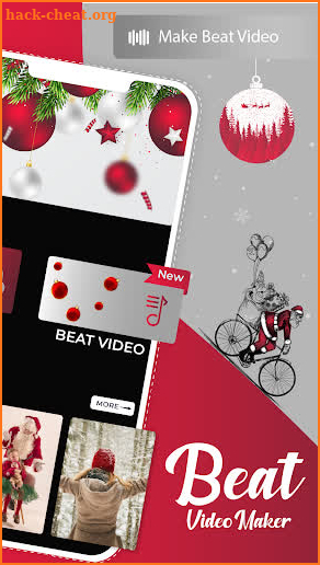 Christmas video maker with song screenshot