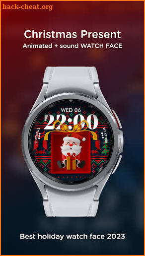 Christmas watch face screenshot