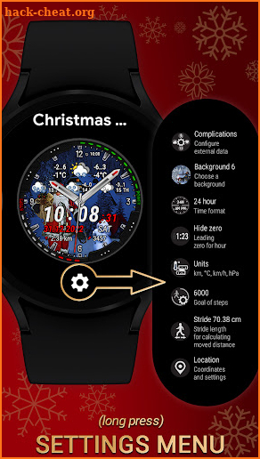 Christmas Weather Watch Face screenshot