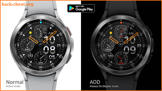 Chrome Cluster Watch Face screenshot