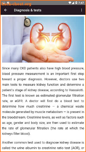 Chronic Kidney Disease (CKD) screenshot