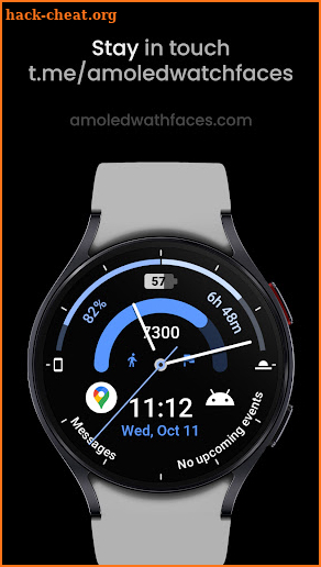 Chrono: Wear OS watch face screenshot