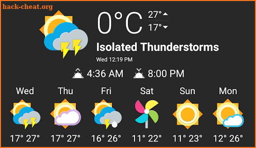 Chronus: Picasso HD Weather Icons screenshot