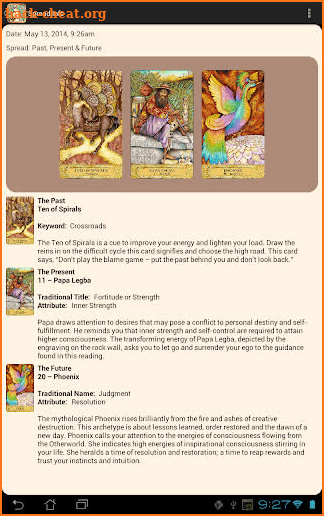 Chrysalis Tarot screenshot