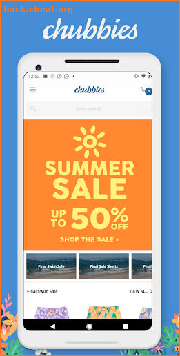 Chubbies Shorts screenshot