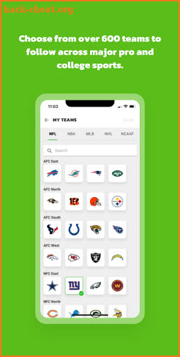 Chuck: The social sports app. screenshot