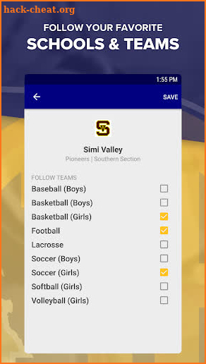 CIF Sports 365 screenshot