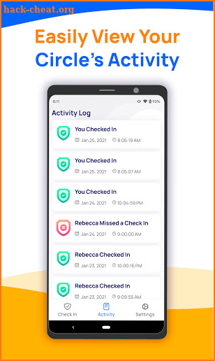 Circle Alert – Safety Check screenshot