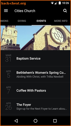Cities Church screenshot