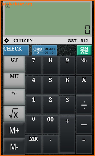 CITIZEN CALCULATOR screenshot