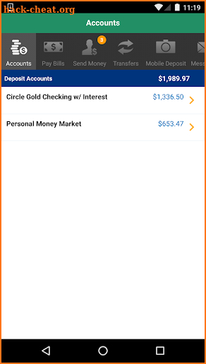 Citizens Bank Mobile Banking screenshot