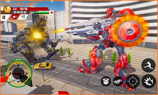 City Formula Car Robot Transform Robot Car Games screenshot