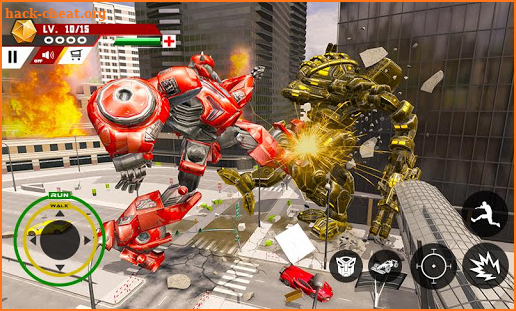 City Formula Car Robot Transform Robot Car Games screenshot