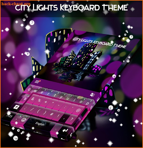 City Lights Keyboard Theme screenshot