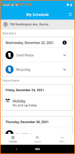 City of Racine, WI Recycles screenshot