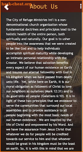 City of Refuge Ministries Intl screenshot