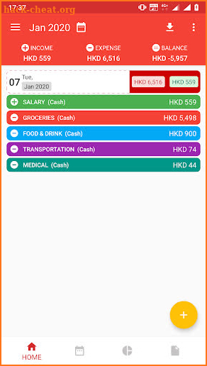 CK Income Expense Manager screenshot