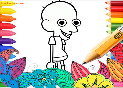 Clarence coloring game screenshot