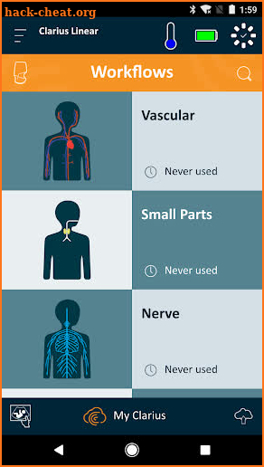 Clarius Ultrasound App screenshot