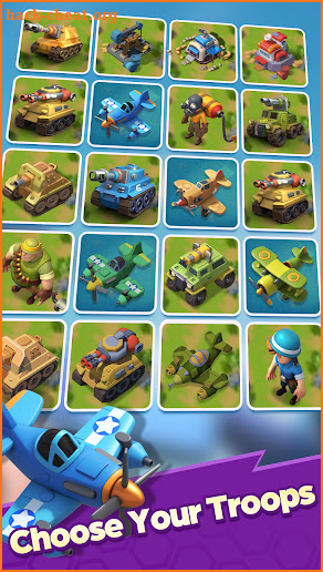 Clash of Merge: Top Defense War Game screenshot