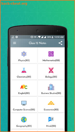 Class 12 Notes Offline screenshot