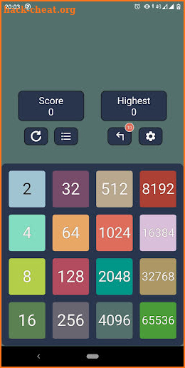 Classic 2048 Game screenshot