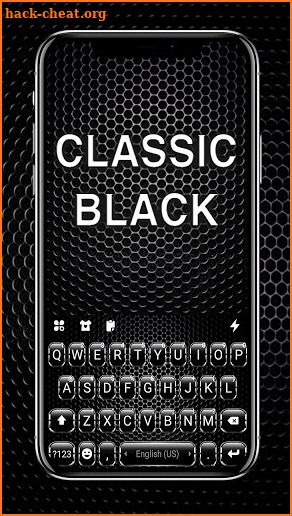 Classic Black Keyboard Background screenshot