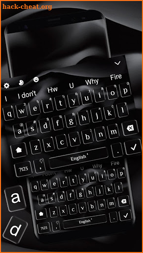 Classic Business Black White Keyboard Theme screenshot