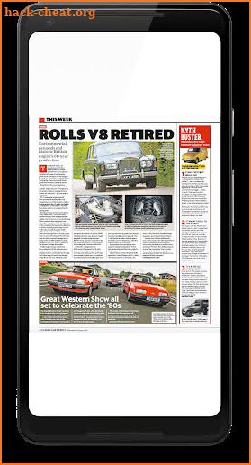 Classic Car Weekly Newspaper screenshot