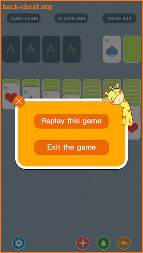 Classic card game screenshot