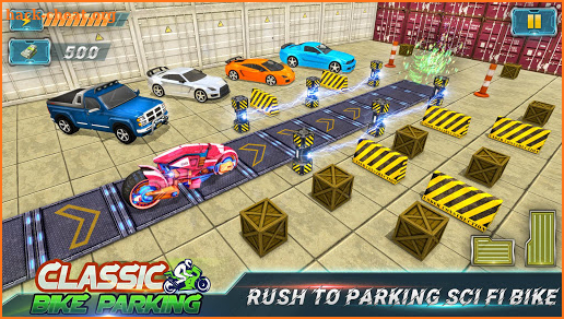 Classic Futuristic Bike Parking-Real Driving Test screenshot