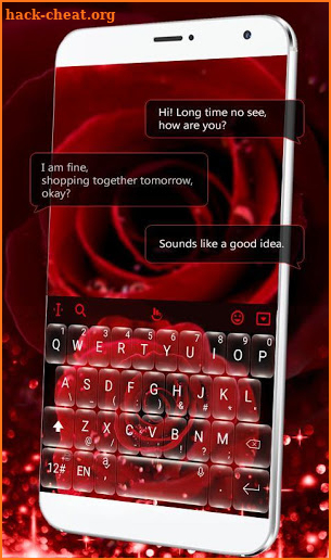 Classic Red Rose Keyboard Theme screenshot