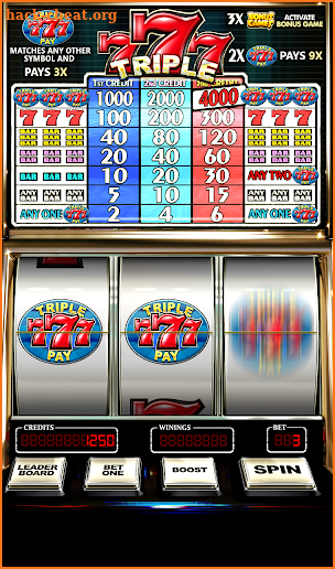 Classic Slot Triple Seven Free screenshot