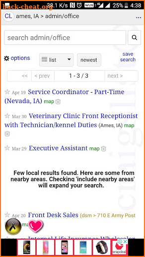 Classifieds.craigslist jobs,sell,buy,rent housing screenshot