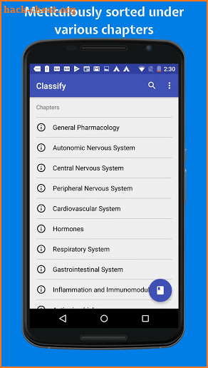 Classify Rx for pharmacology screenshot