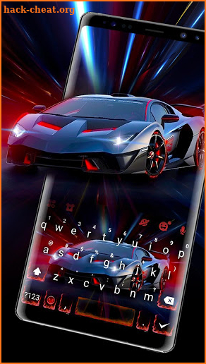 Classy Sports Car Keyboard Theme screenshot