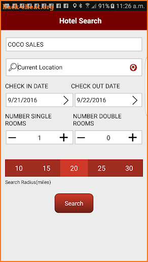 CLC Lodging Hotel Locator screenshot