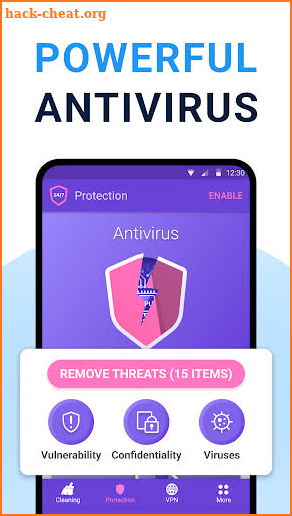 Cleaner + VPN + Virus cleaner screenshot