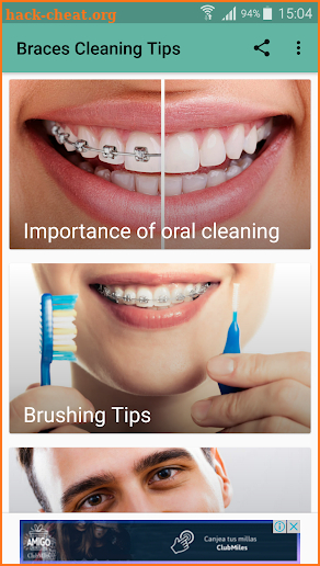 Cleaning Tips with Braces screenshot