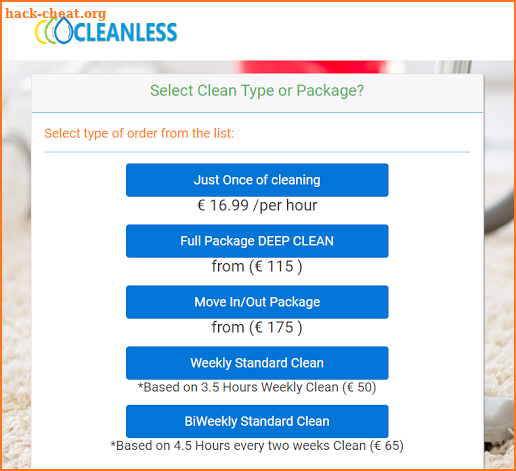 Cleanless.uk screenshot