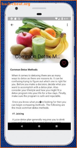 Cleanse Diet ( Detox Your Body - Body Cleanse ) screenshot